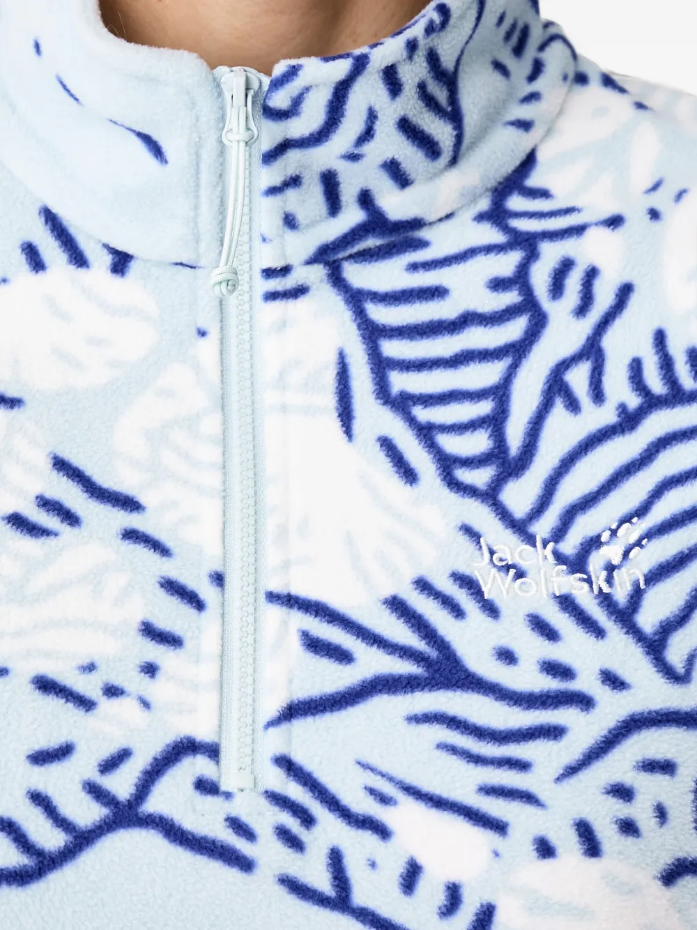 JACK WOLFSKIN Paw Era 100 sweater met abstracte print Blauw