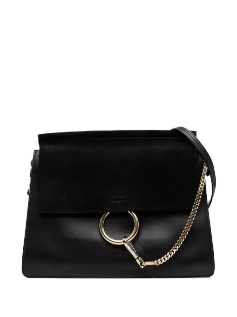 Chloé Pre-Owned 2016 Medium Calfskin and Suede Faye crossbody bag