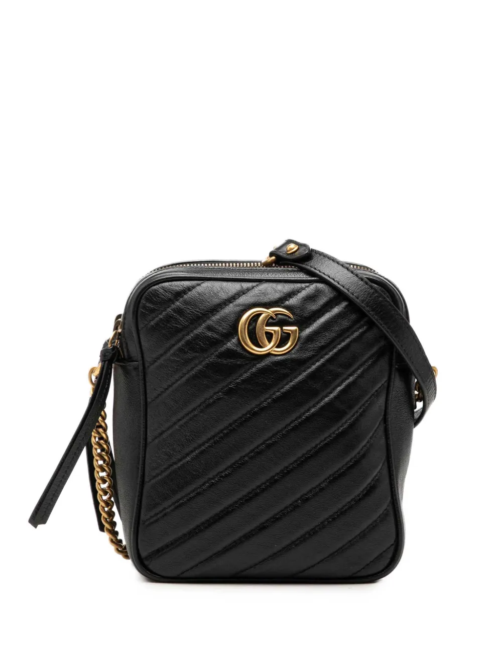 Gucci Pre-Owned 2016-2025 GG Marmont Matelasse Umhängetasche - Schwarz