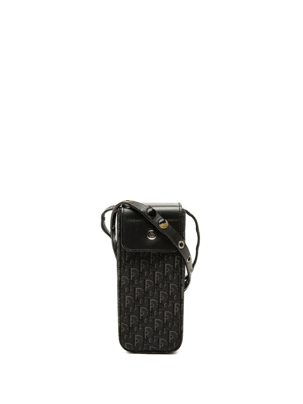Christian Dior Pre-Owned sacoche pour smartphone à bandoulière Diorissimo Trotter en toile (2002) - Noir Christian Dior Pre-Owned sacoche pour smartphone à bandoulière Diorissimo Trotter en toile (2002) - Noir