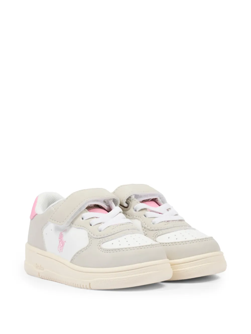 POLO RALPH LAUREN KIDS Sneakers mit Klettverschluss - Nude