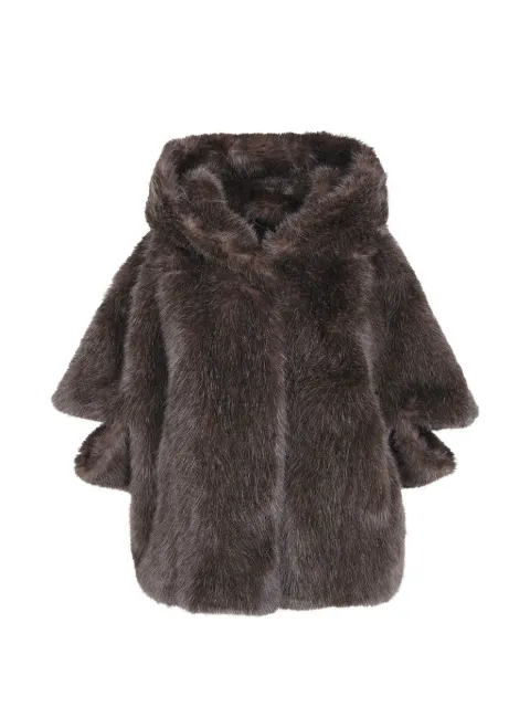 Giovanni Paris faux-fur hooded jacket