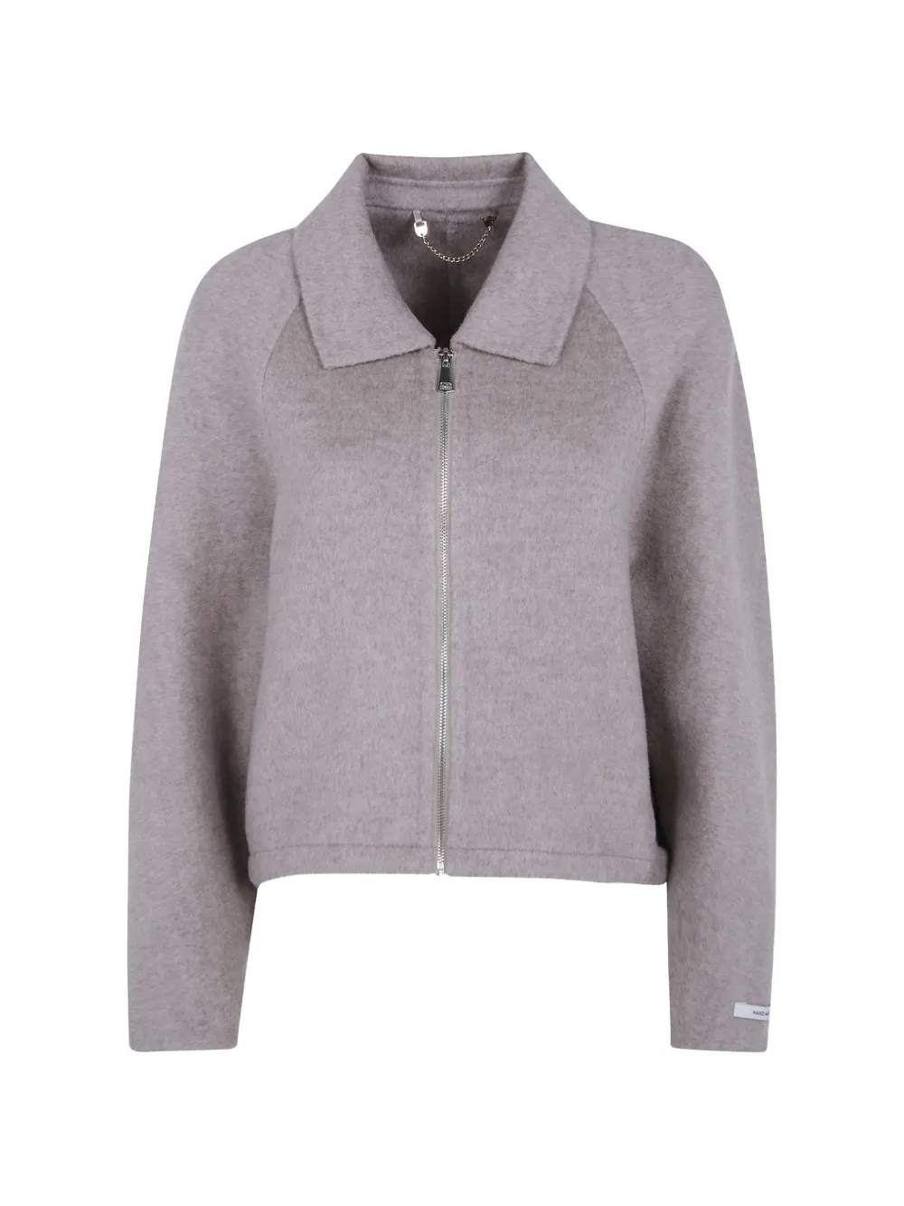 Giovanni Paris Danae Zip Jacket In Neutrals