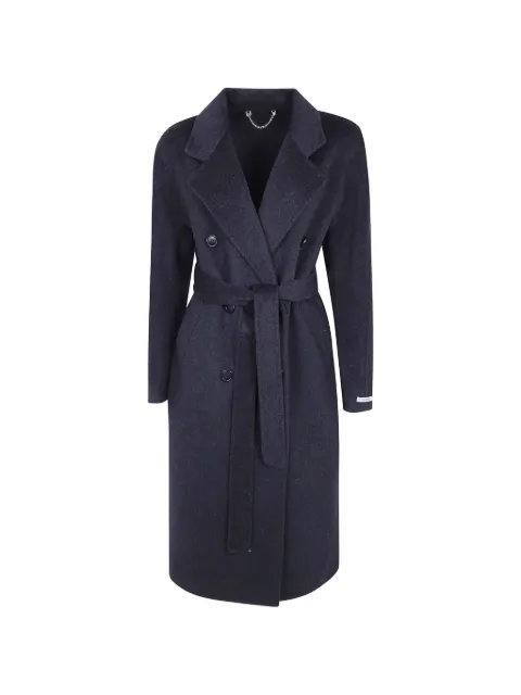 Giovanni Paris Olive double-breasted belted coat