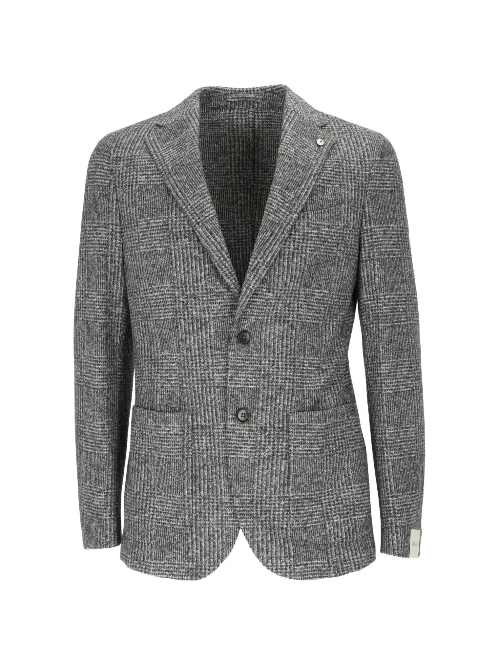 L.B.M. 1911 checked notched-lapel blazer - Gris L.B.M. 1911 checked notched-lapel blazer - Gris