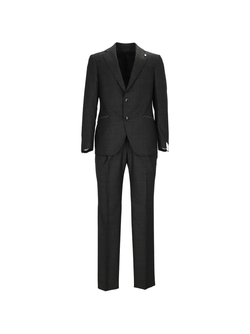Luigi Bianchi Drop 7 check-pattern suit
