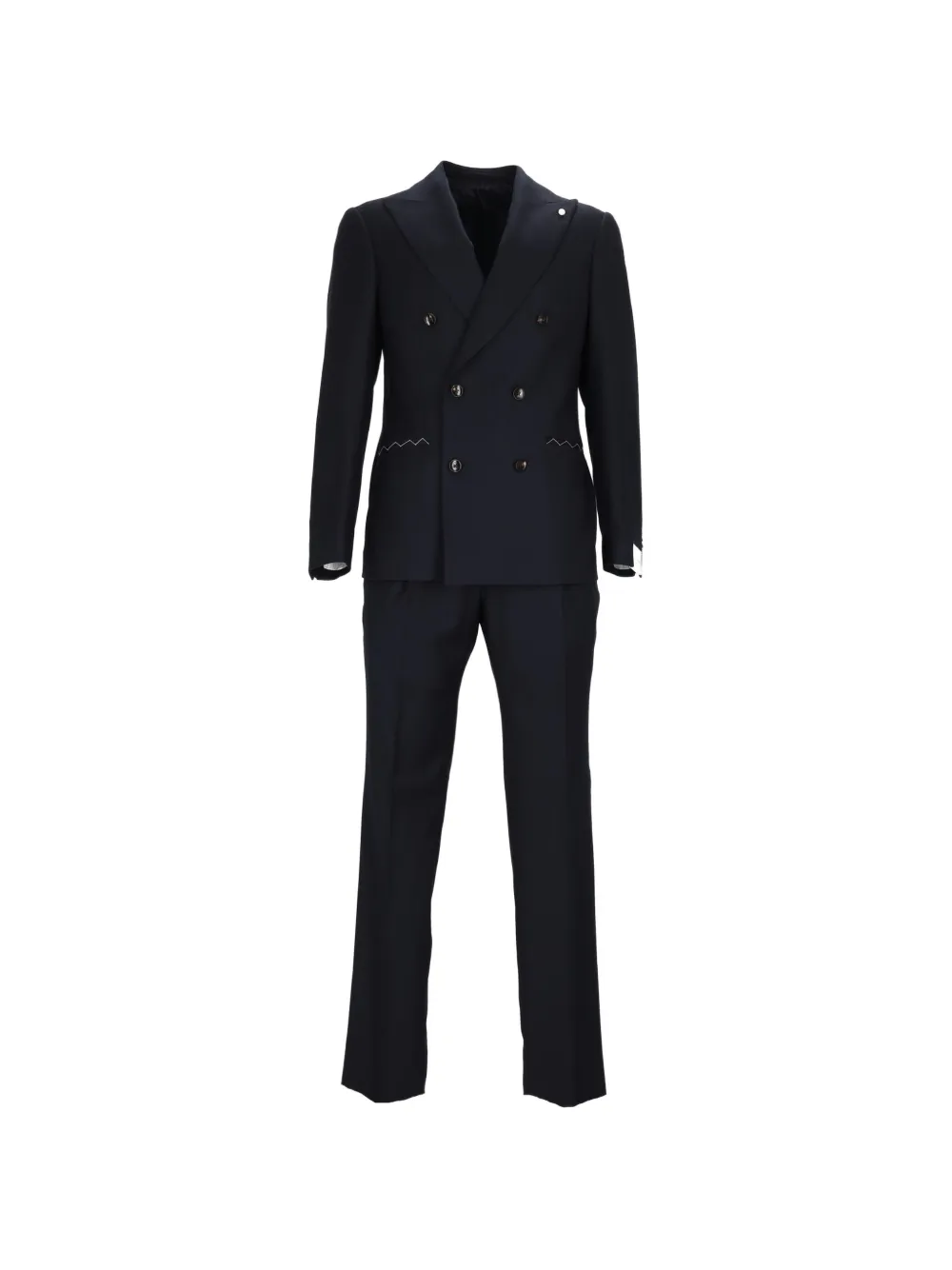 Luigi Bianchi double-breasted Drop 7 suit - Blu