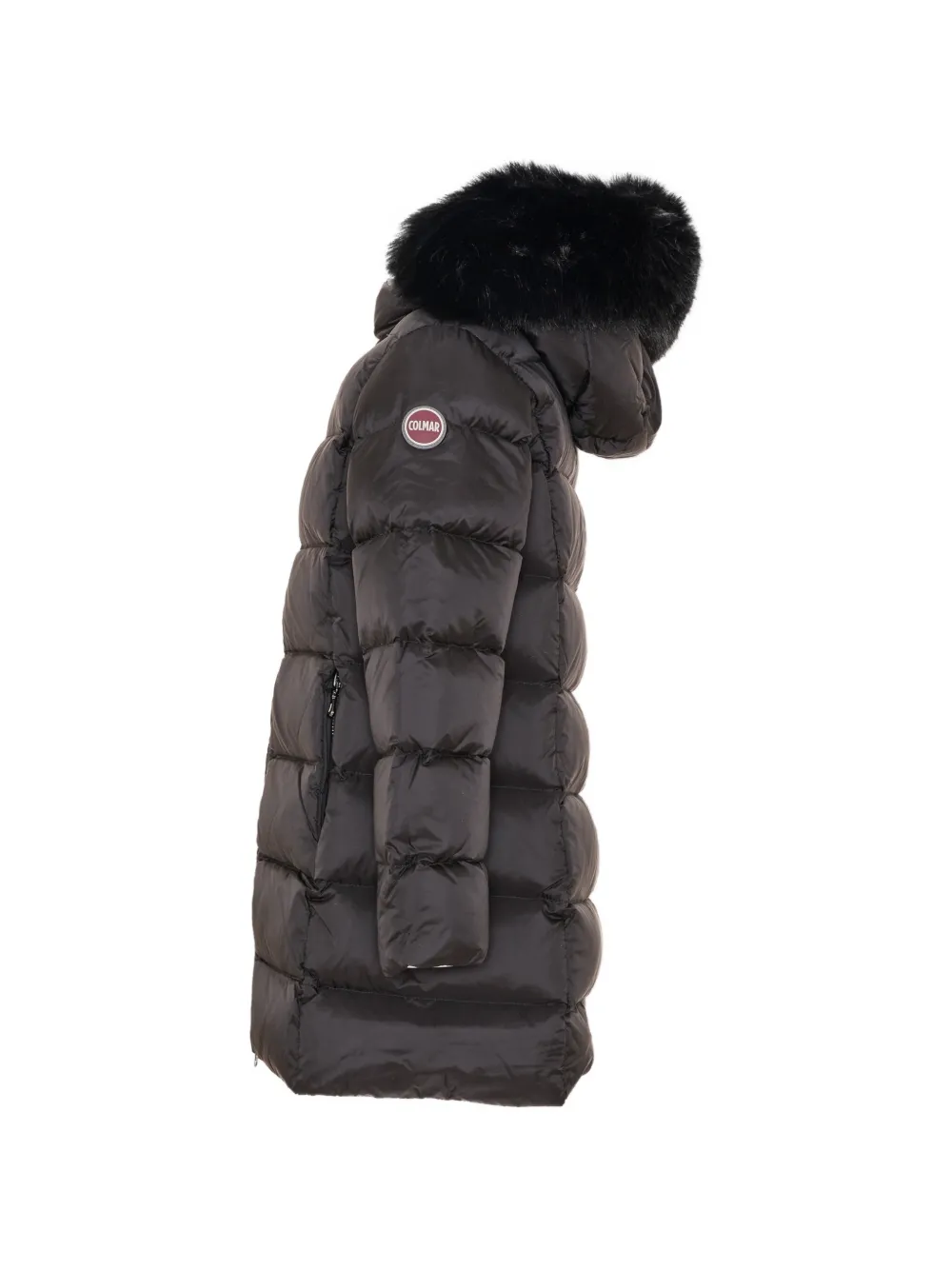 Colmar Kids Jack met afwerking van imitatiebont Zwart