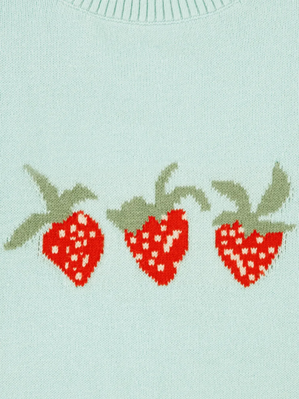 ABERCROMBIE FITCH KIDS Gebreide trui met aardbeien-intarsia Groen