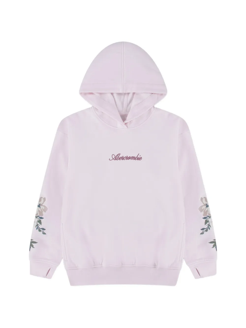 ABERCROMBIE FITCH KIDS Hoodie met geborduurd bloe logo Roze