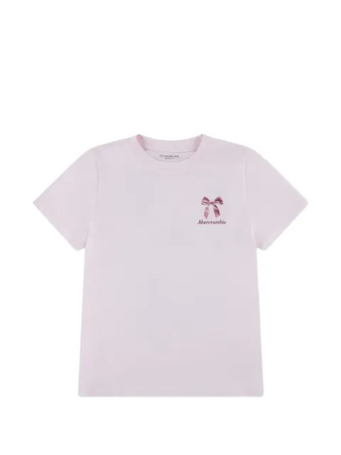 ABERCROMBIE FITCH KIDS In My Bag bow-print graphic T-shirt