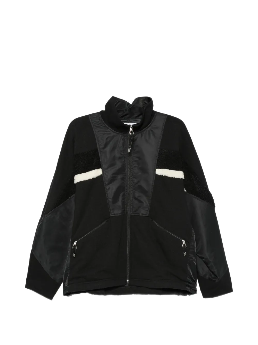 Toga Virilis panelled zip-up jacket