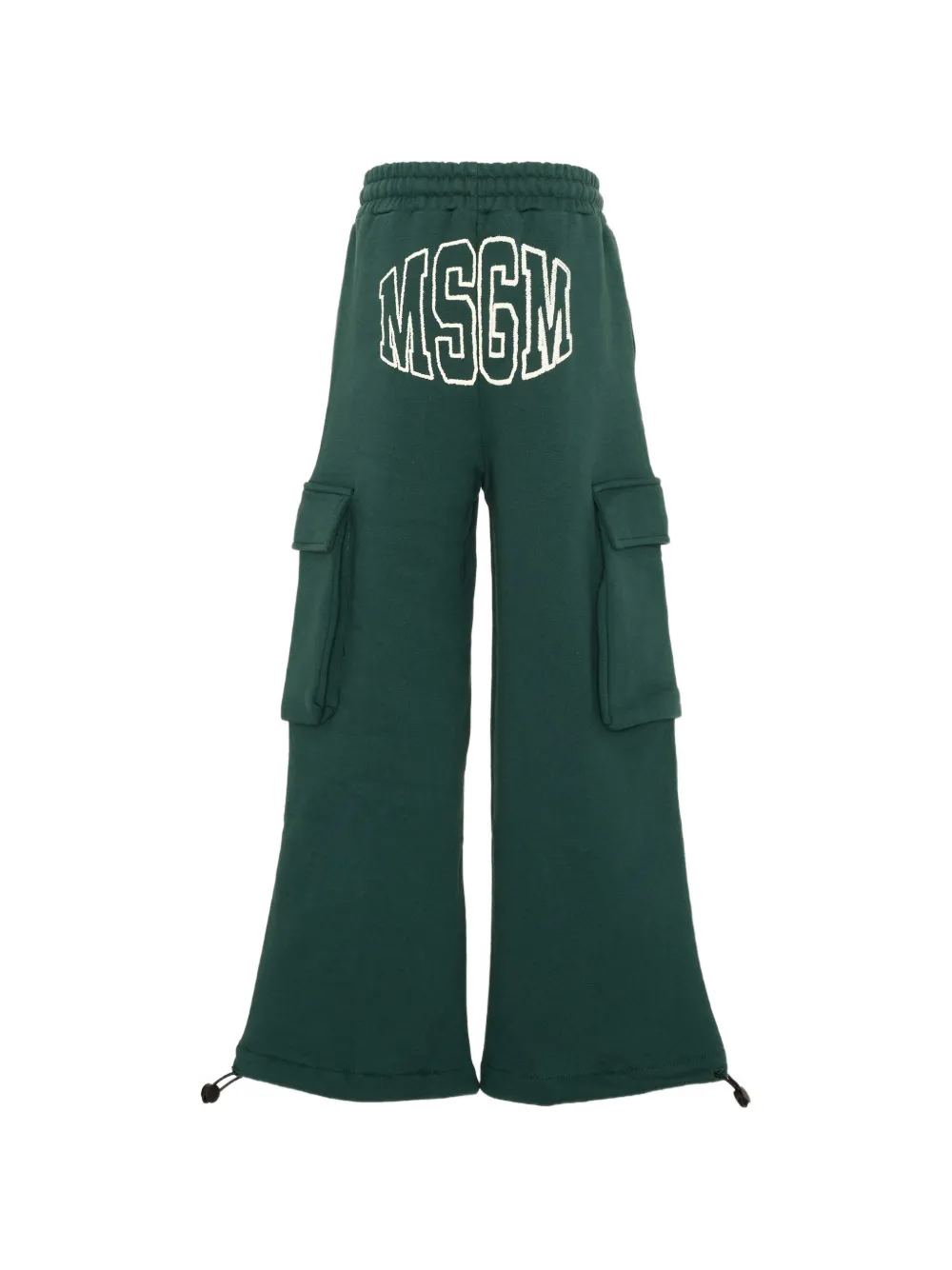 MSGM Kids Trainingsbroek met logoprint Groen