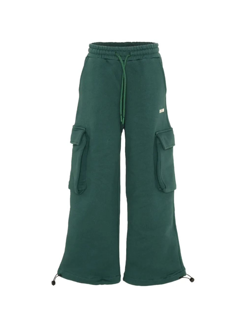 MSGM Kids Jogginghose mit Logo-Print - Grün