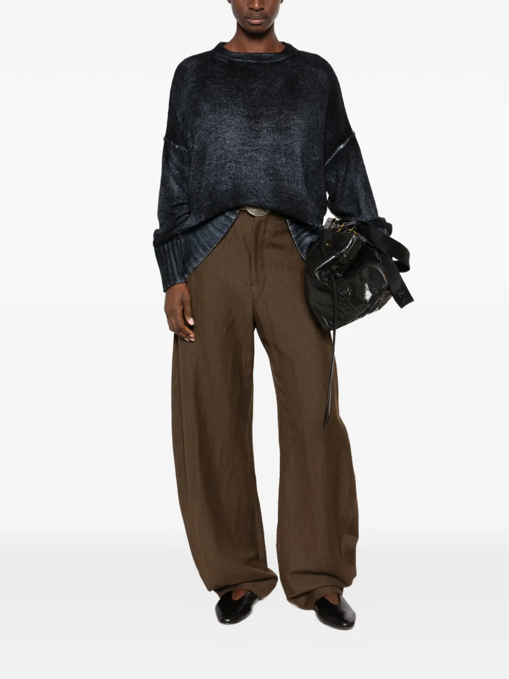 Avant Toi faded-effect sweater Blauw