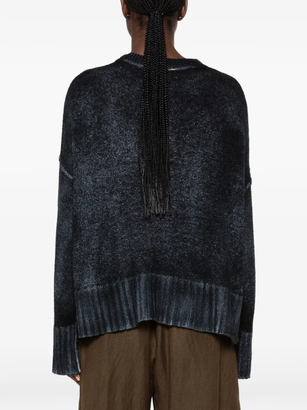 Avant Toi faded-effect sweater Blauw
