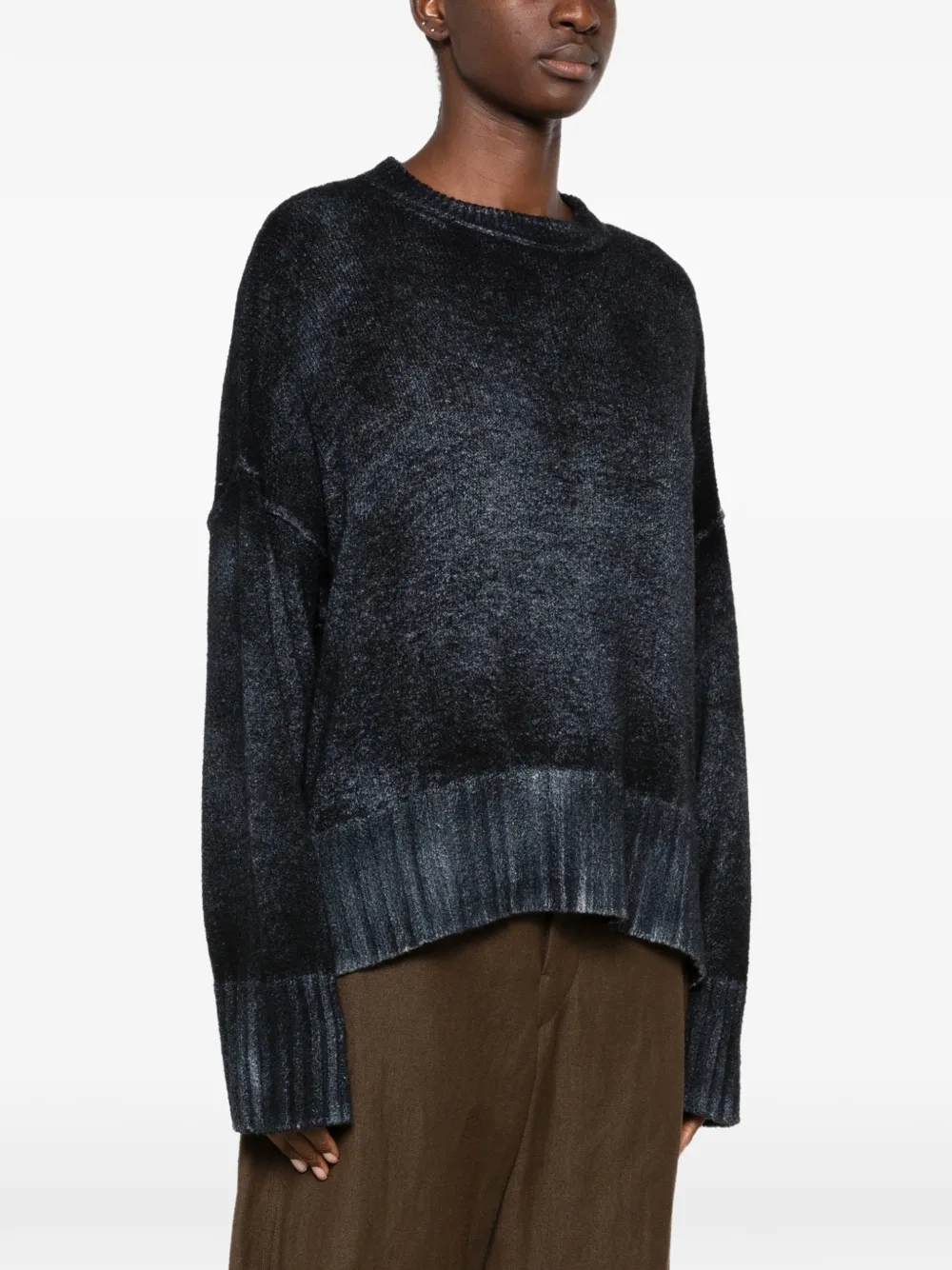 Avant Toi faded-effect sweater Blauw