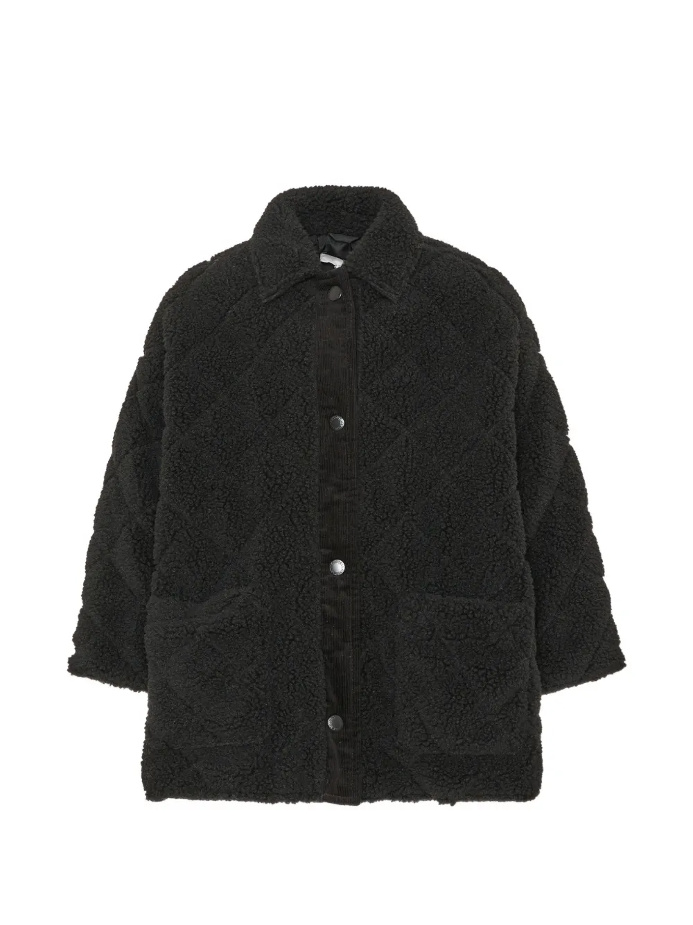 Stella McCartney Kids quilted teddy jacket - Nero