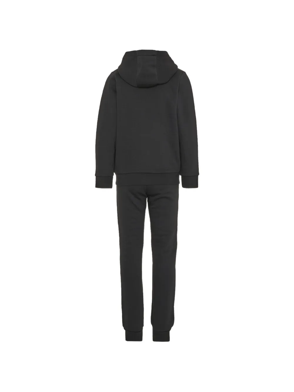 BOSS Kidswear logo-patch zip-up tracksuit Zwart