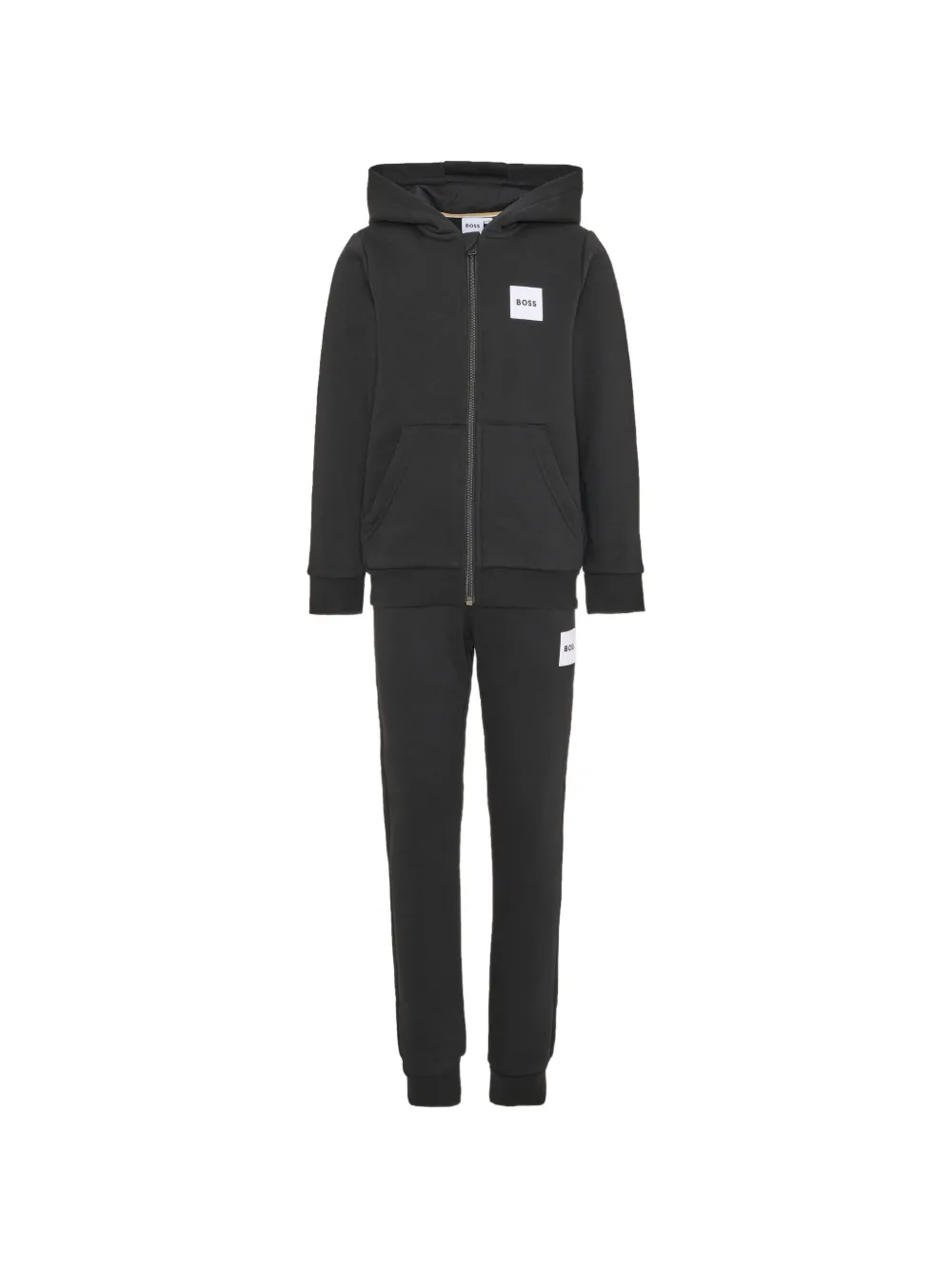 BOSS Kidswear logo-patch tracksuit - Nero