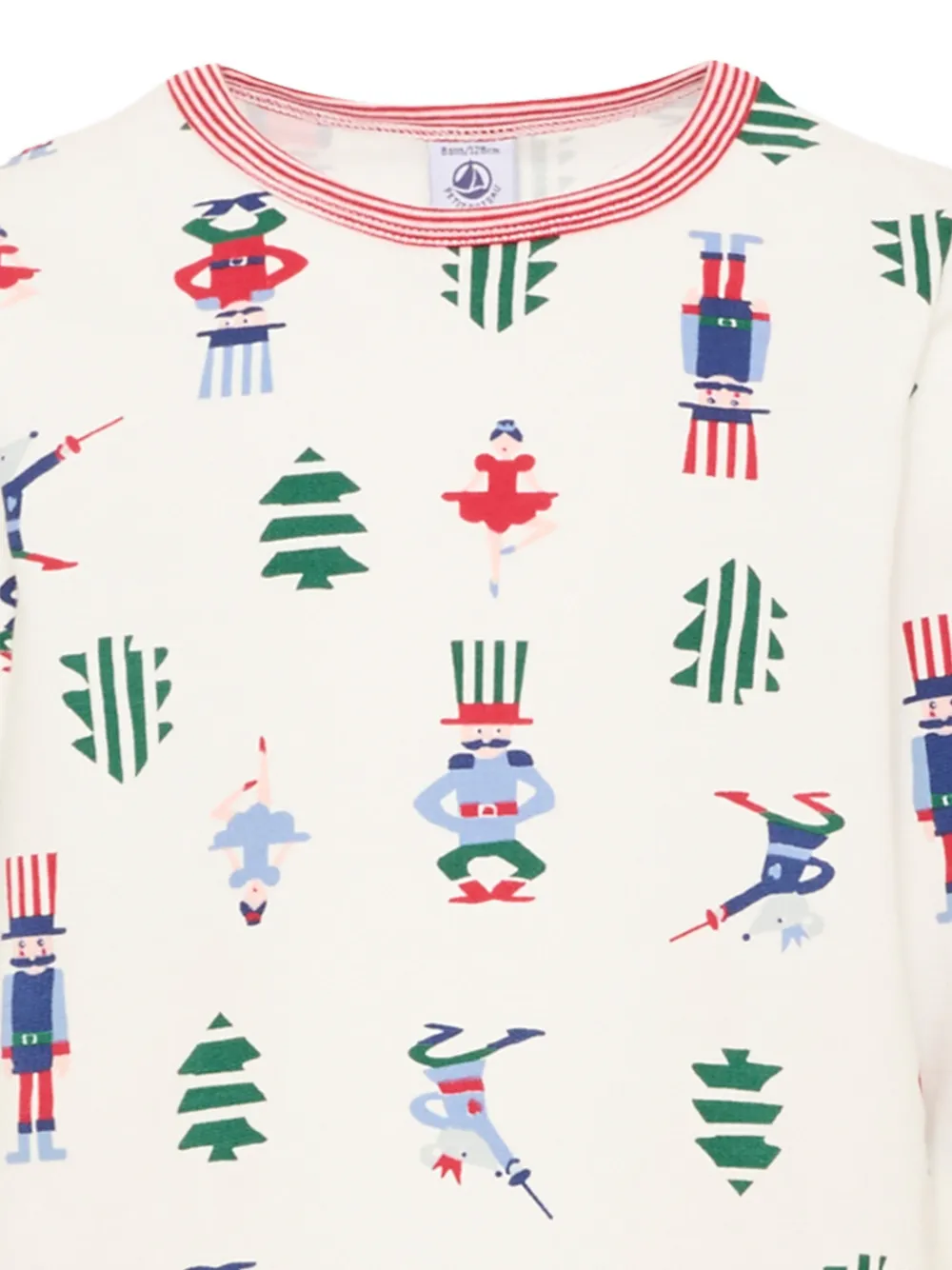 Petit Bateau Pyjama met print Wit