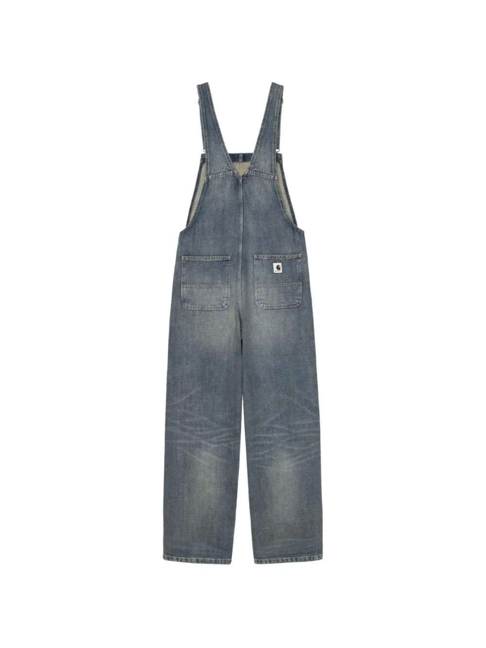 Carhartt WIP faded-effect dungarees Blauw