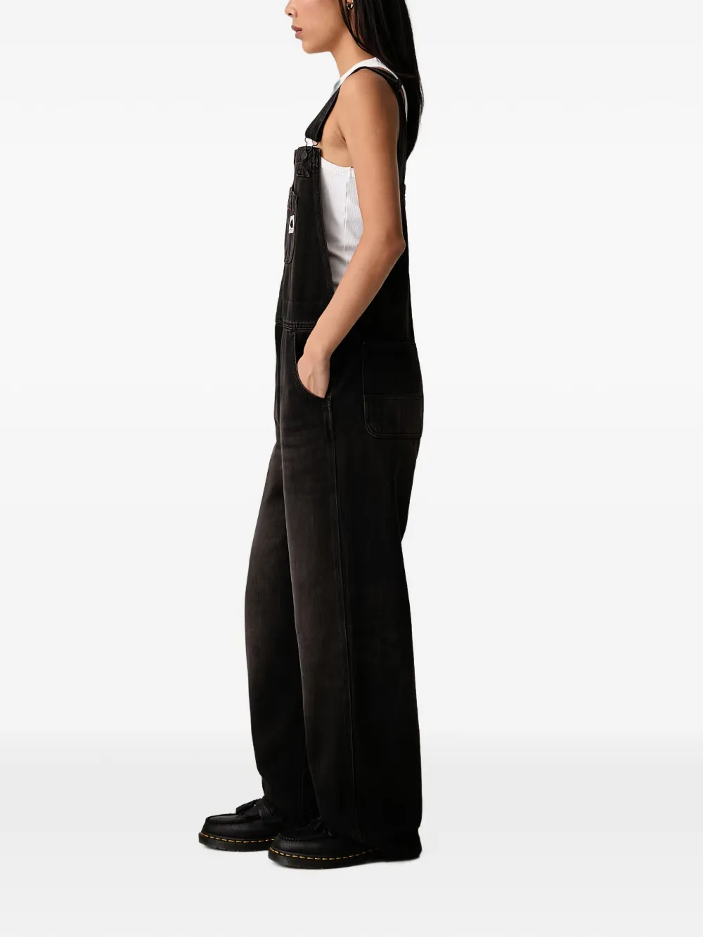 Carhartt WIP faded-effect dungarees Zwart