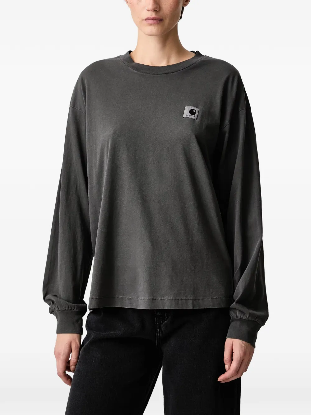 Carhartt WIP Nelson logo-patch long-sleeve T-shirt