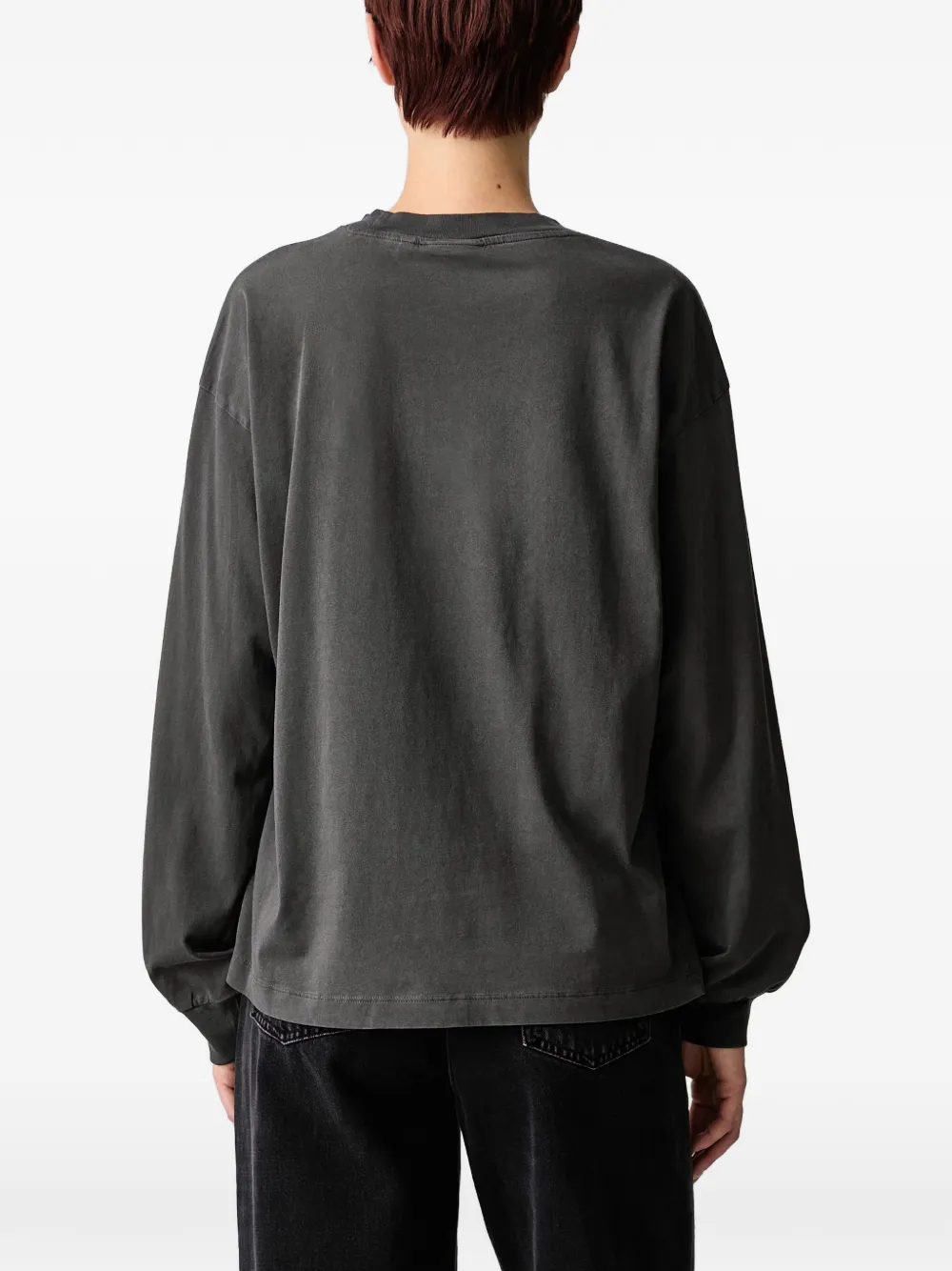 Carhartt WIP Nelson T-shirt met lange mouwen en logo-patch Zwart