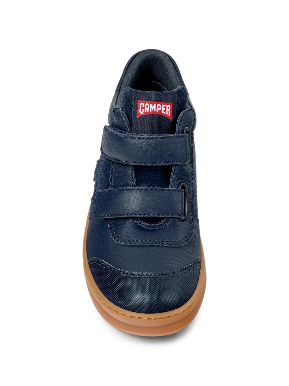 Camper Kids Runner touch-strap leather sneakers Blauw