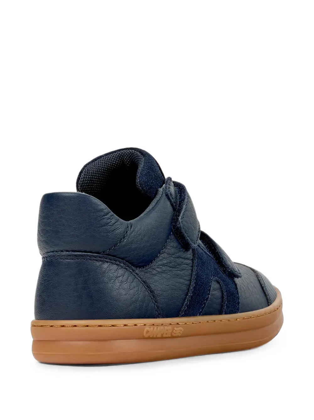 Camper Kids Runner touch-strap leather sneakers Blauw