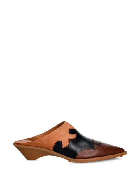 Camper mules Anita à empiècements et bout pointu