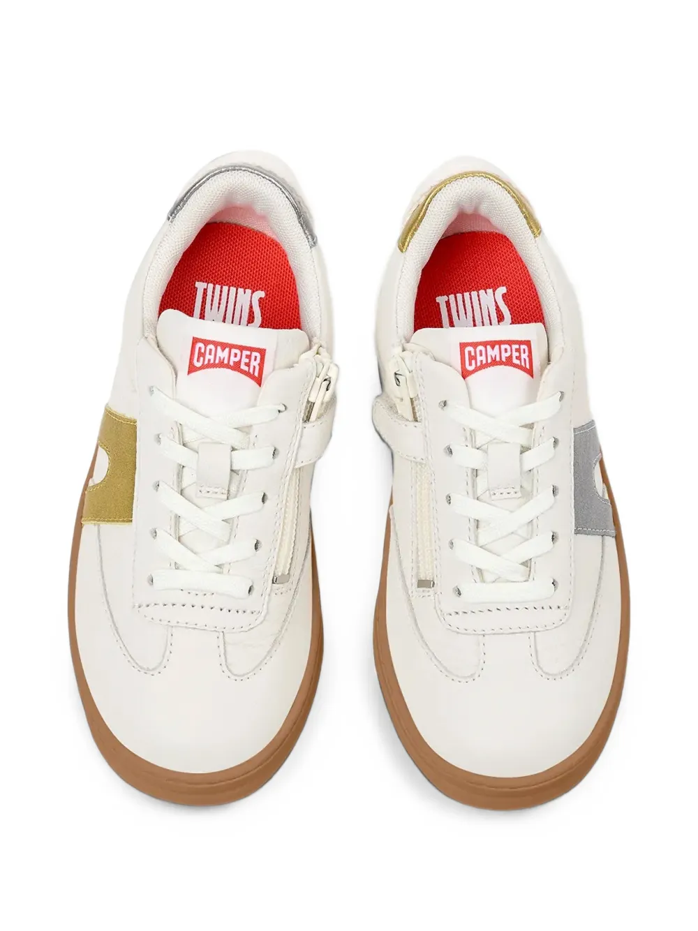 Camper Kids Twins leather sneakers Wit