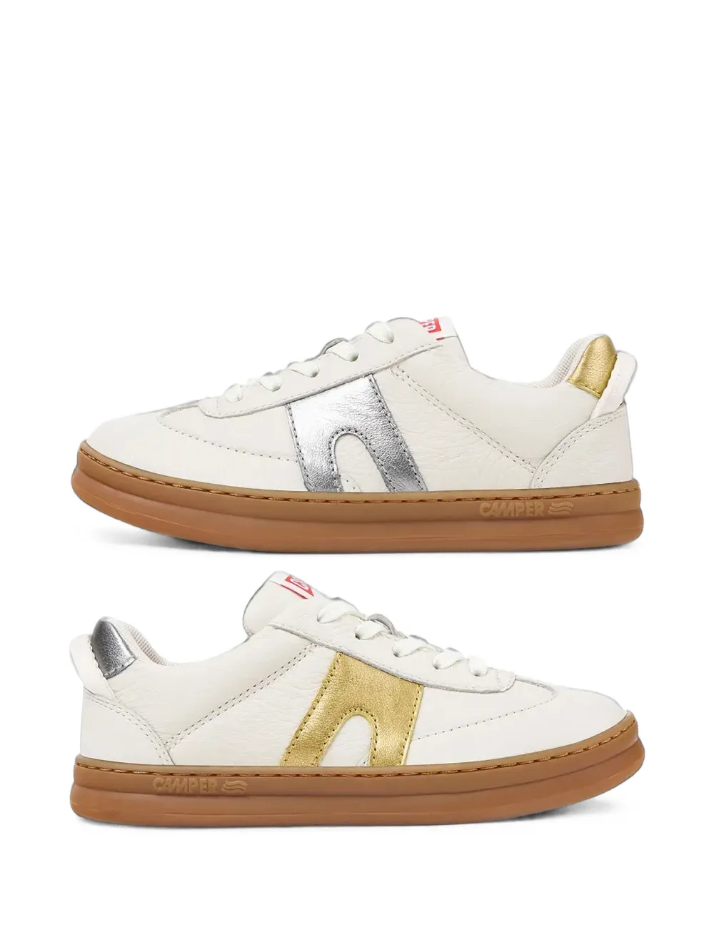 Camper Kids Twins leather sneakers Wit