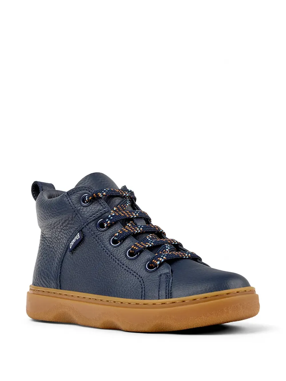 Camper Kids Kiddo grainy-leather lace-up boots - Blu