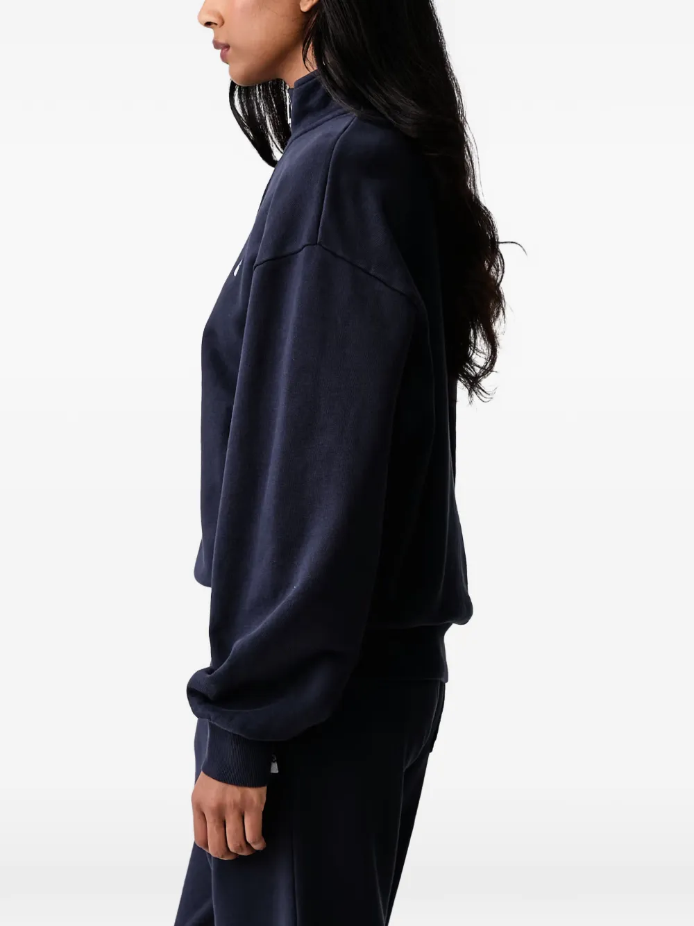 Carhartt WIP Casey sweater met kwartrits en geborduurd logo Blauw