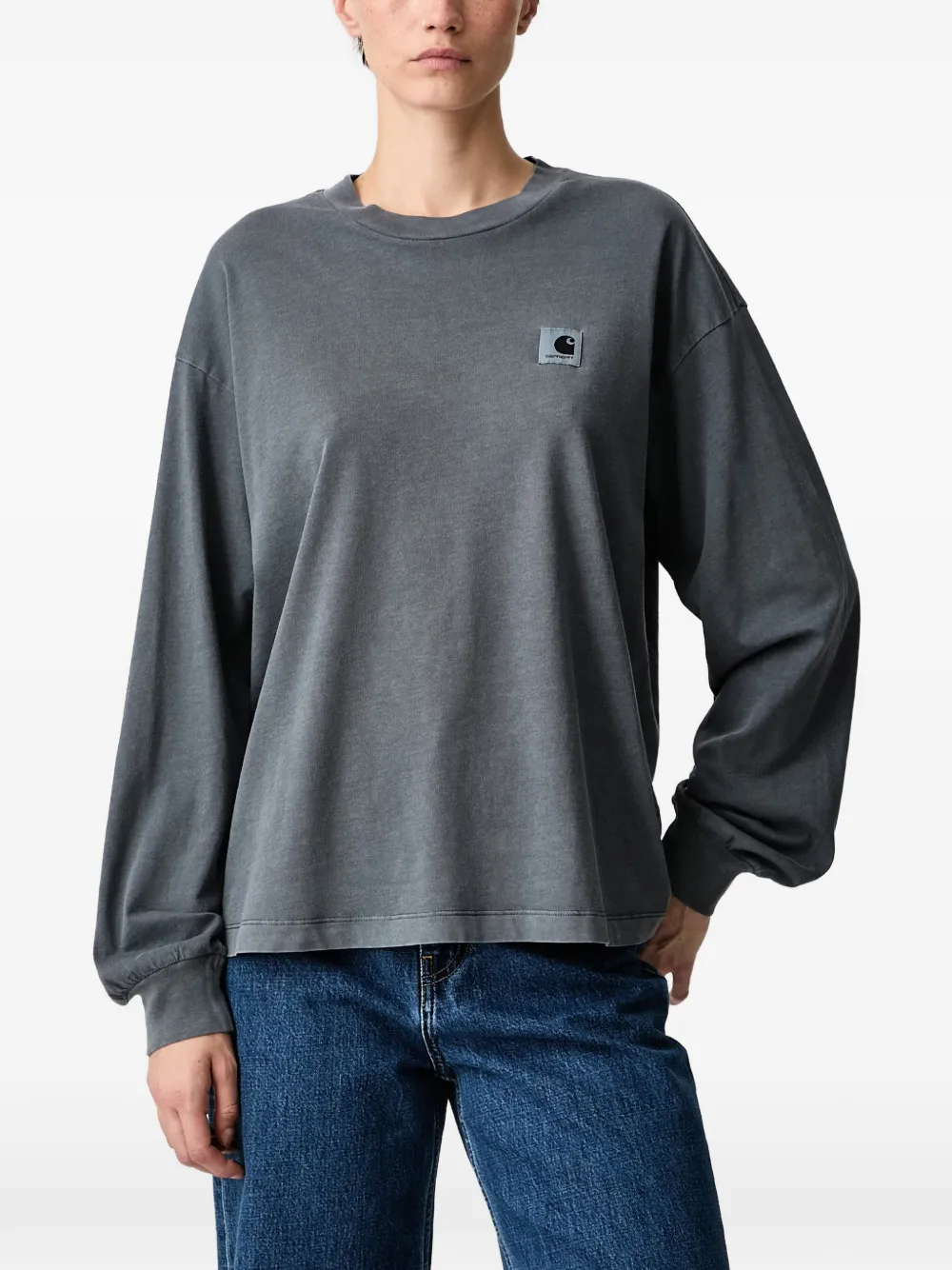 Carhartt WIP Nelson logo-patch long-sleeve T-shirt