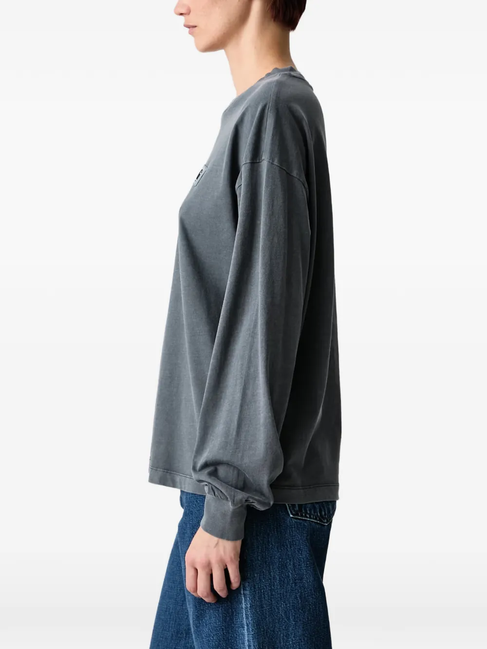 Carhartt WIP Nelson T-shirt met lange mouwen en logo-patch Grijs