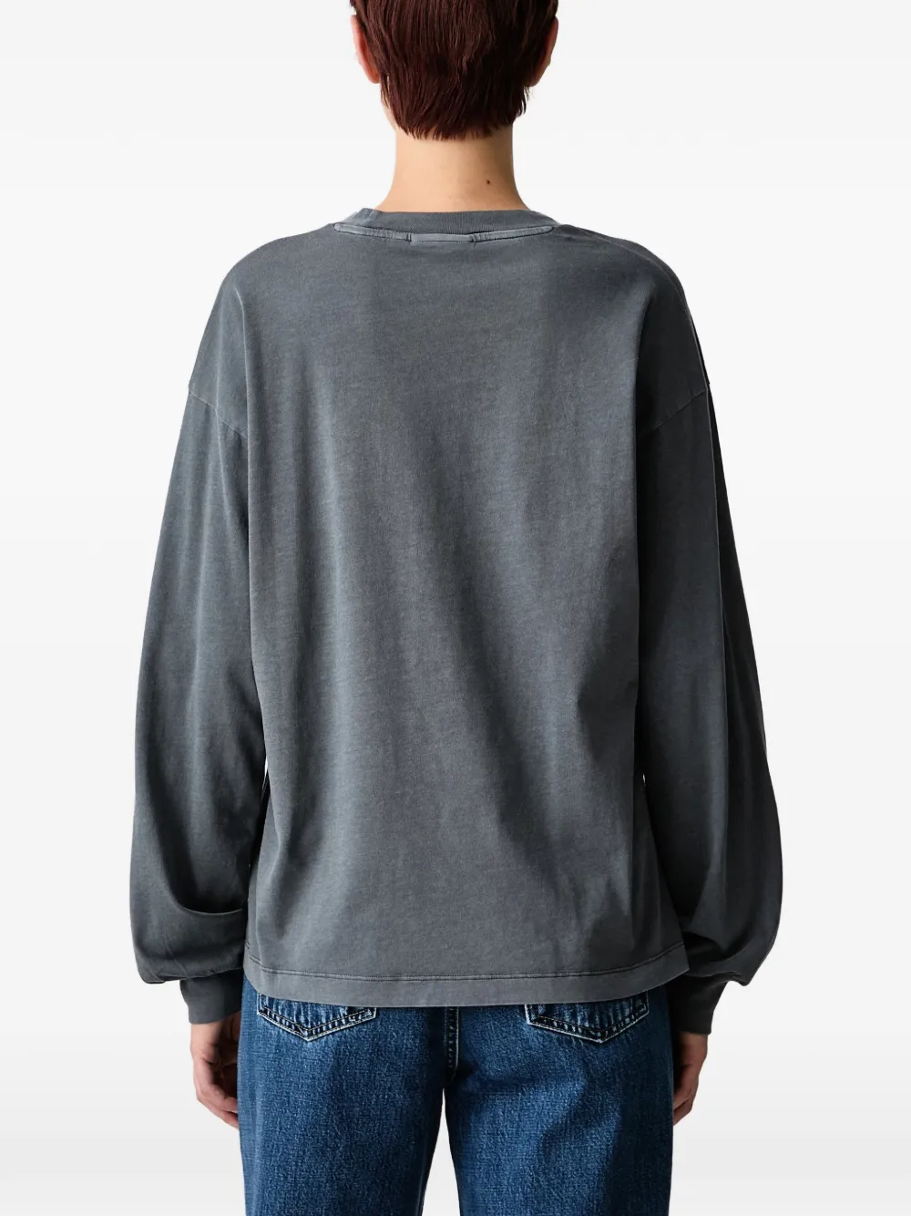 Carhartt WIP Nelson T-shirt met lange mouwen en logo-patch Grijs
