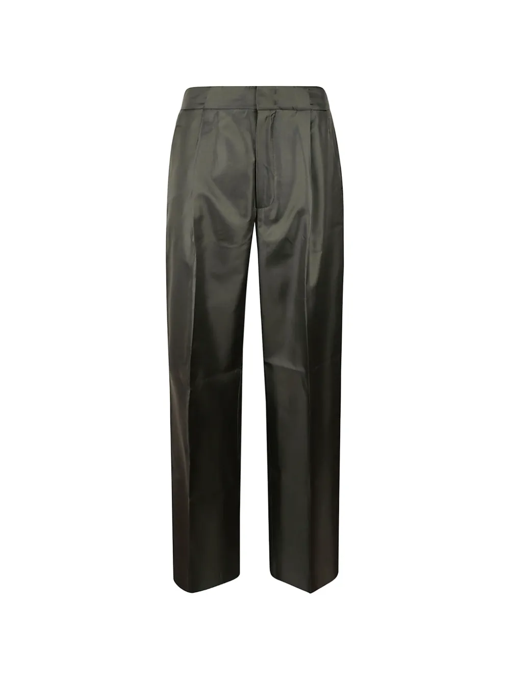 Sa Su Phi Pleated Straight-leg Trousers In Black