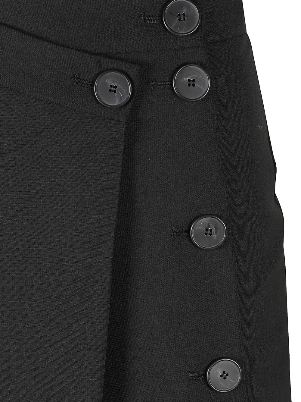 IRO button-embellished wrap midi skirt Zwart