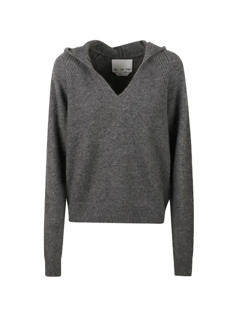 SA SU PHI raglan-sleeve V-neck sweater