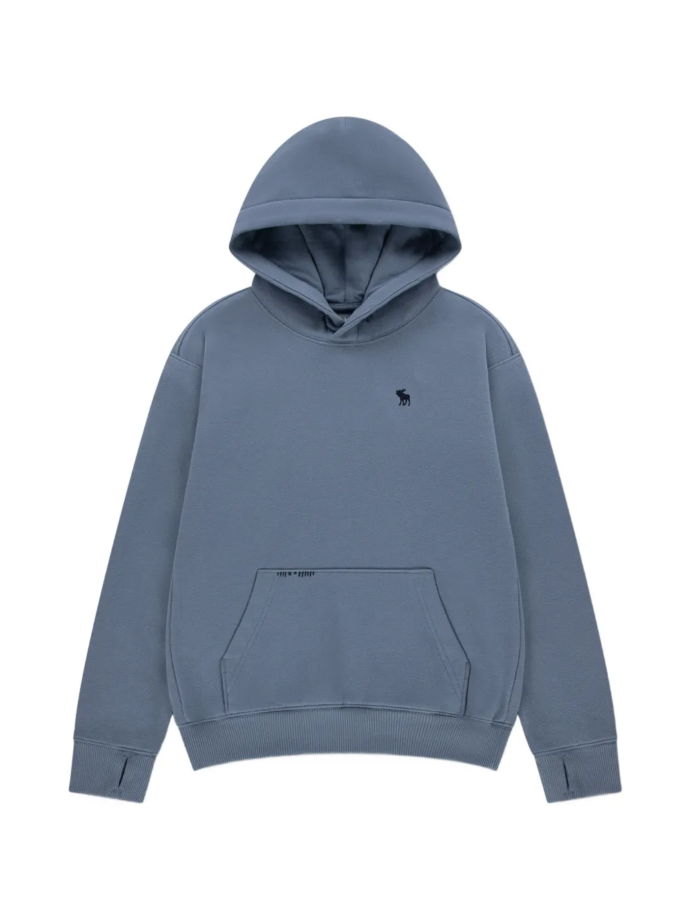 ABERCROMBIE FITCH KIDS Crafted Graphic jersey hoodie met geborduurd logo Blauw