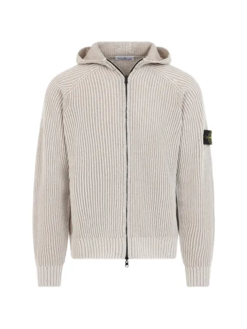 Stone Island ribbed-knit hoodie