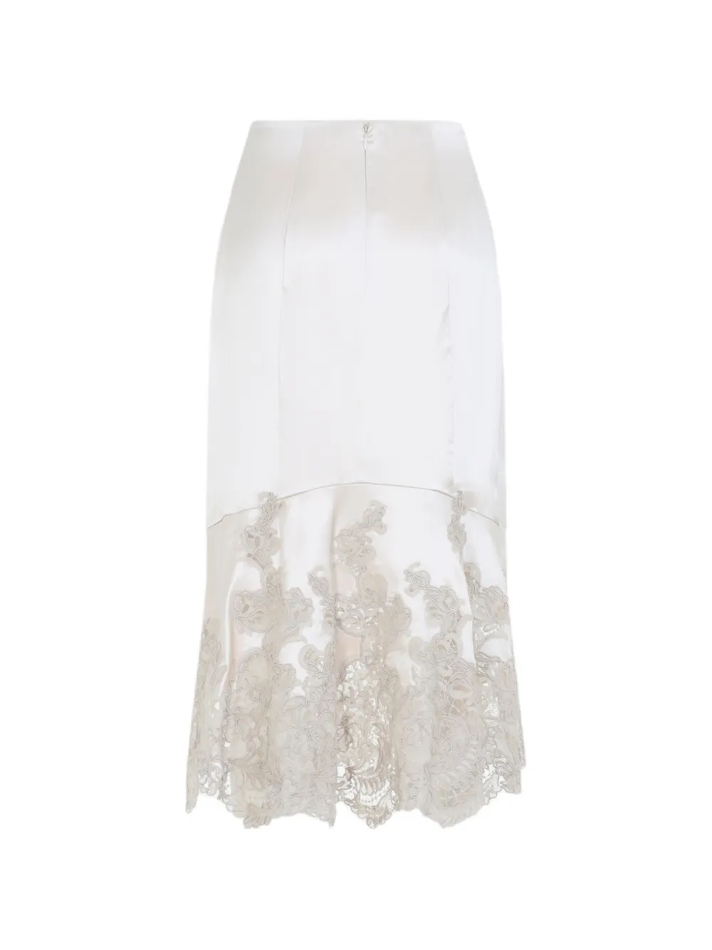 Ermanno Scervino Rok met afwerking van kant Wit