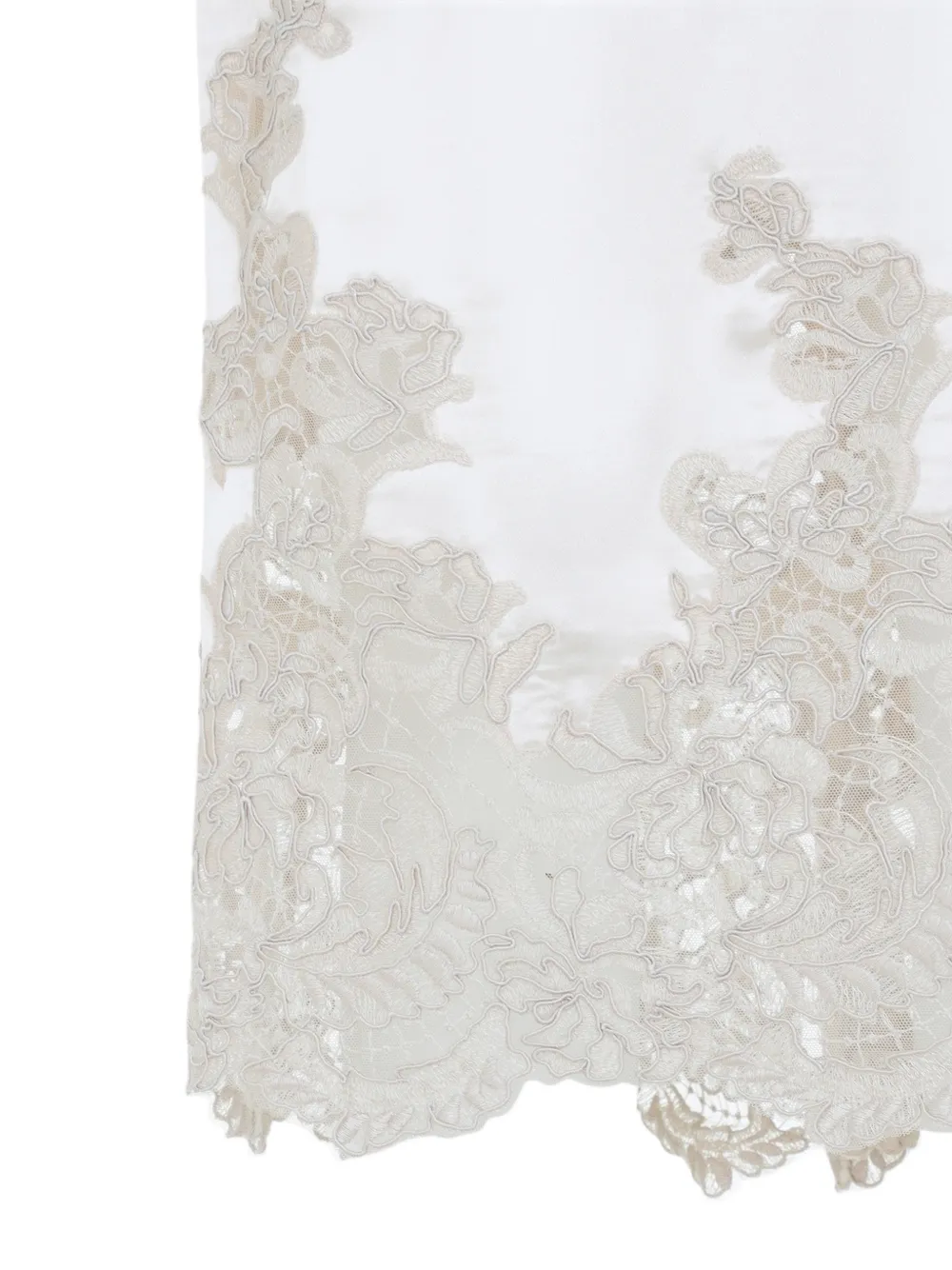Ermanno Scervino Rok met afwerking van kant Wit