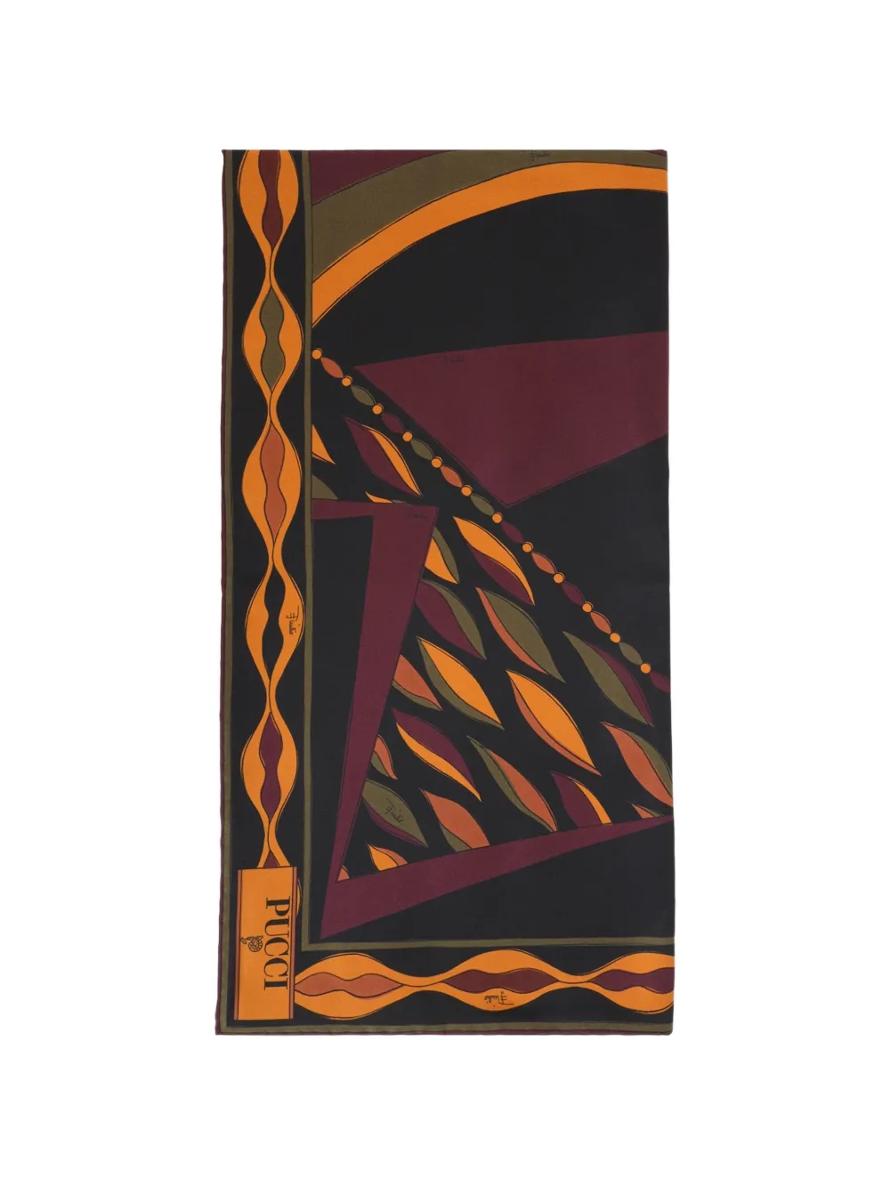 PUCCI geometric-print scarf - Rosso