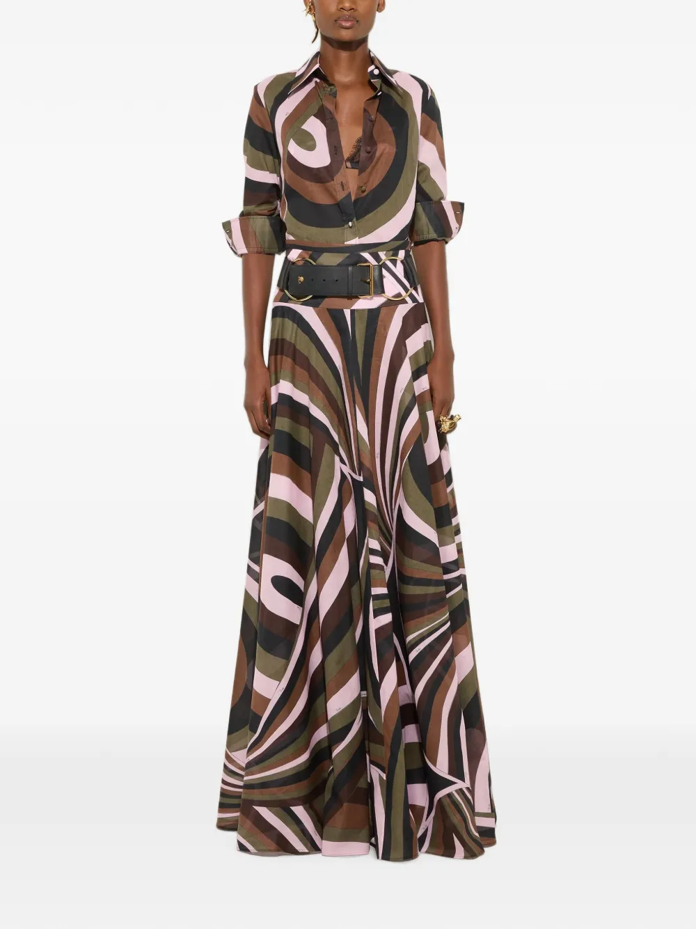PUCCI Shirt met print Groen