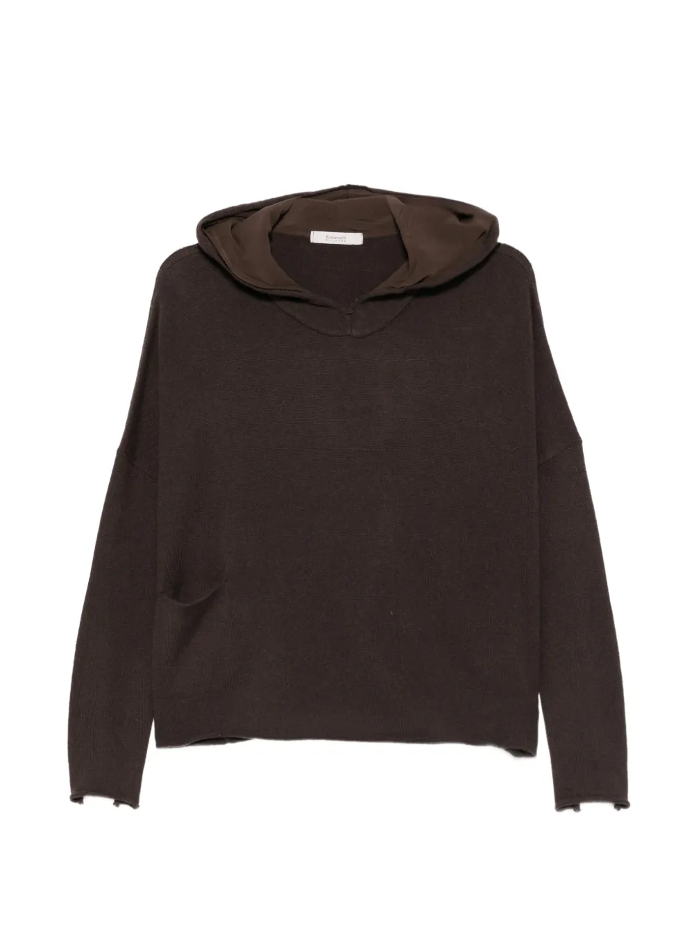Kristensen Du Nord cashmere-wool hoodie sweater - Brown