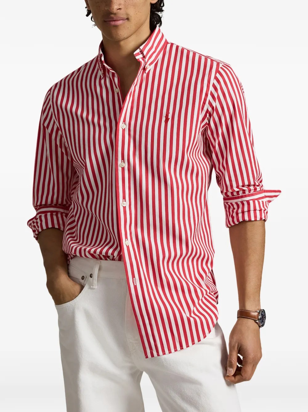 Polo Ralph Lauren Gestreept overhemd Rood